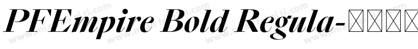 PFEmpire Bold Regula字体转换